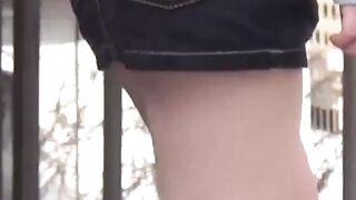 Secret cam films of cute girls urinating in public restroom