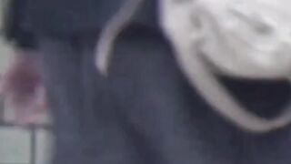 Secret cam films of cute girls urinating in public restroom