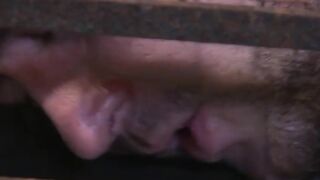 Helpless Colt Rivers trapped inside a cage while Adam Herst anal fucks him