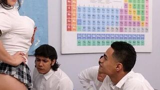 The Teacher Dresses Up As A Schoolgirl