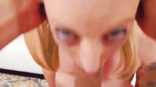 Very nasty cock sucker Barbie Feels drains my juicy pipe POV style