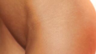 Glamorous petite MILF displays perfect naked figure and big boobs