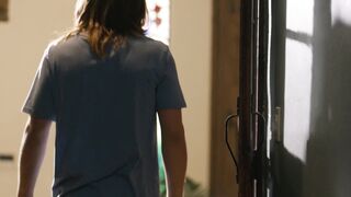 Asian teen stepsister caught perv stepbro peeping on MILF stepmom