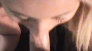 Pretty teen serves a hard cock