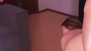 Two teen sluts get facial after hard anal and pussy pounding