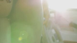 Super sexy all natural naked Ukrainian Lilii taking sunbath on her boat