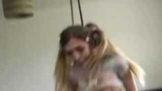 Skinny teen Rhiannon Ryder is dominated and fucked hard