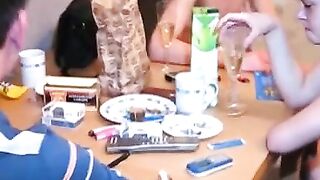 Two dudes nail two sexy sluts
