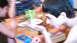 Two dudes nail two sexy sluts