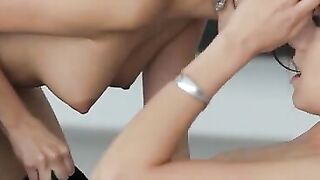 Lesbian teens relieve passion