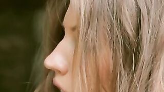 Teen stuffs pussy with dildos