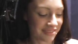 Hot amateur shows her tits