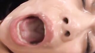 Asian bukkake in rough scenes 2