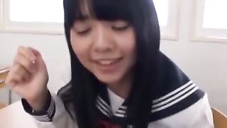 Cute girl licks pussy