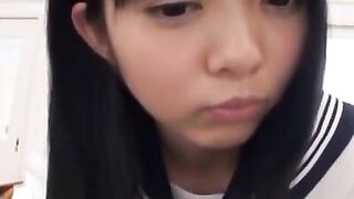 Cute girl licks pussy