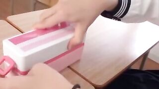 Cute girl licks pussy