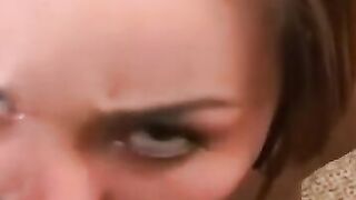 Provocative slut smoking