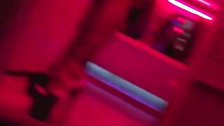 Sexy chick's shaved cunt banged