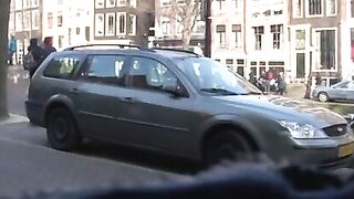 Sexy chick's shaved cunt banged