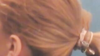 Amateur babe sucks dick