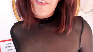 Gorgeous Belle Ohara sits on my cock and bounces on top of it