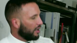 Donato Reyes bends over for his new employee Diego Reyes ass destroyer cock