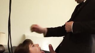 Petite Luna Rival can barely handle rough anal treatment