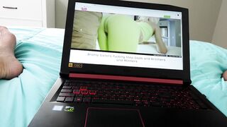 Kinky teen stepsisters fight for stepbros attention in threesome