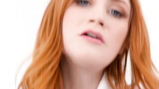 Redhead Scarlet Skies has perfect pussy wrecked by her stepbrother