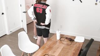 MILF coach Anya Olsen spreads her legs open to put my dick to work