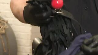 Tyler Rush restrained and made to swallow whole officer Connor Maguires cock