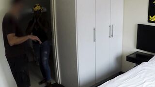 Big ass Angolan maid enjoys deep throat and black girl enjoyed sloppy oral