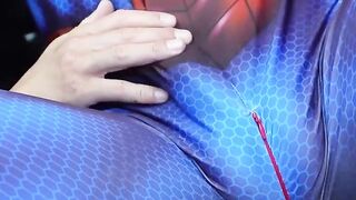 Leatherman Hiroya rips your horny spider hero in this BDSM action