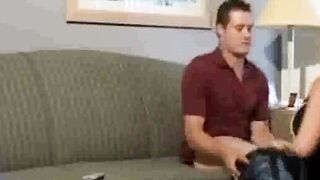 Stepdaughter happy with BF's magic tongue