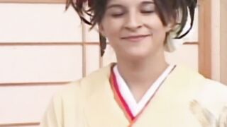 Geishas Sakura and Sayuri share two dicks in a nasty group
