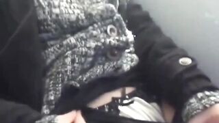 Naughty Asians cant restrain from peeing on the train