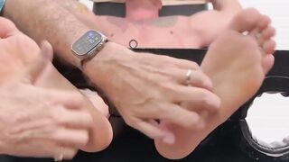 Dan Edwards and hung DILF tickles restrained Victor T relentlessly