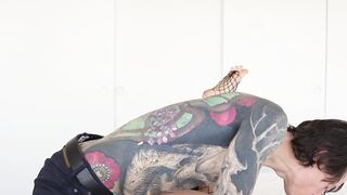 Sizzling hot Jewelz Blu having sweet anal sesh with her tattooed fucker