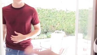 MILF Sheena Ryder teases her pussy before massive cock interrupts her