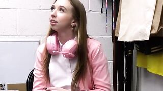 Perky brat gets fucked again for pilfering