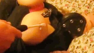 Big breasted Silvia tied up, toyed and tickled