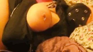 Big breasted Silvia tied up, toyed and tickled