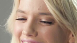 Sexy blonde enjoys hot masturbation so sexy big boobs MILF pleased herself