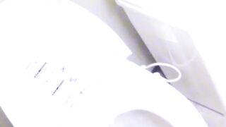 Hidden cam films two Japanese honeys masturbating in public