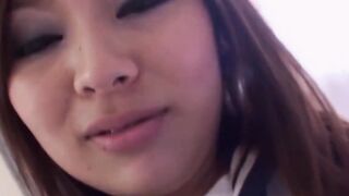 Makota Kurosaki swallows cock till it erupts down her throat