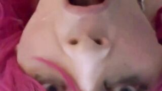 Slutty Crossdresser Sucks Small Cock 2