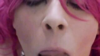 Slutty Crossdresser Sucks Small Cock 2