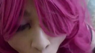 Slutty Crossdresser Sucks Small Cock 2
