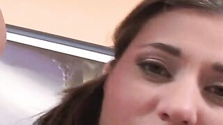 Sexy blonde teen fucked hard