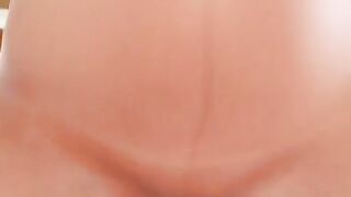Slender Thai girl gives an oral
